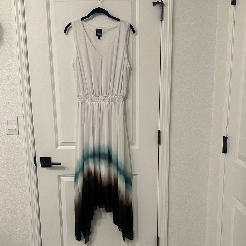 Ombre dip dye High-Low Maxi Dress